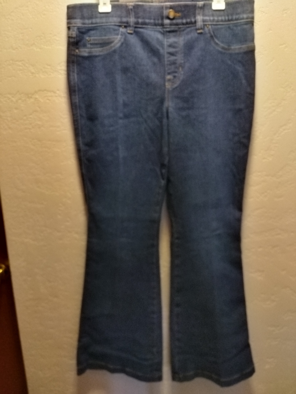 SPANX Women's Dark Blue Flare Jeans